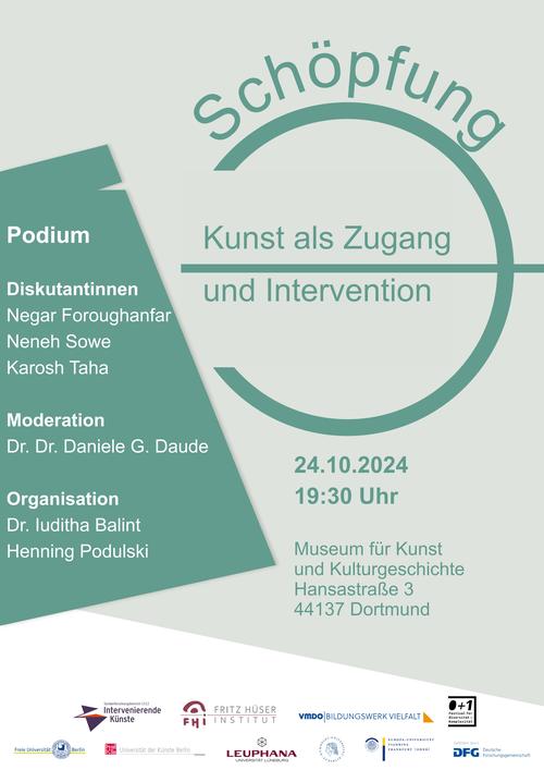 Poster: Schöpfung. Kunst als Zugang und Intervention